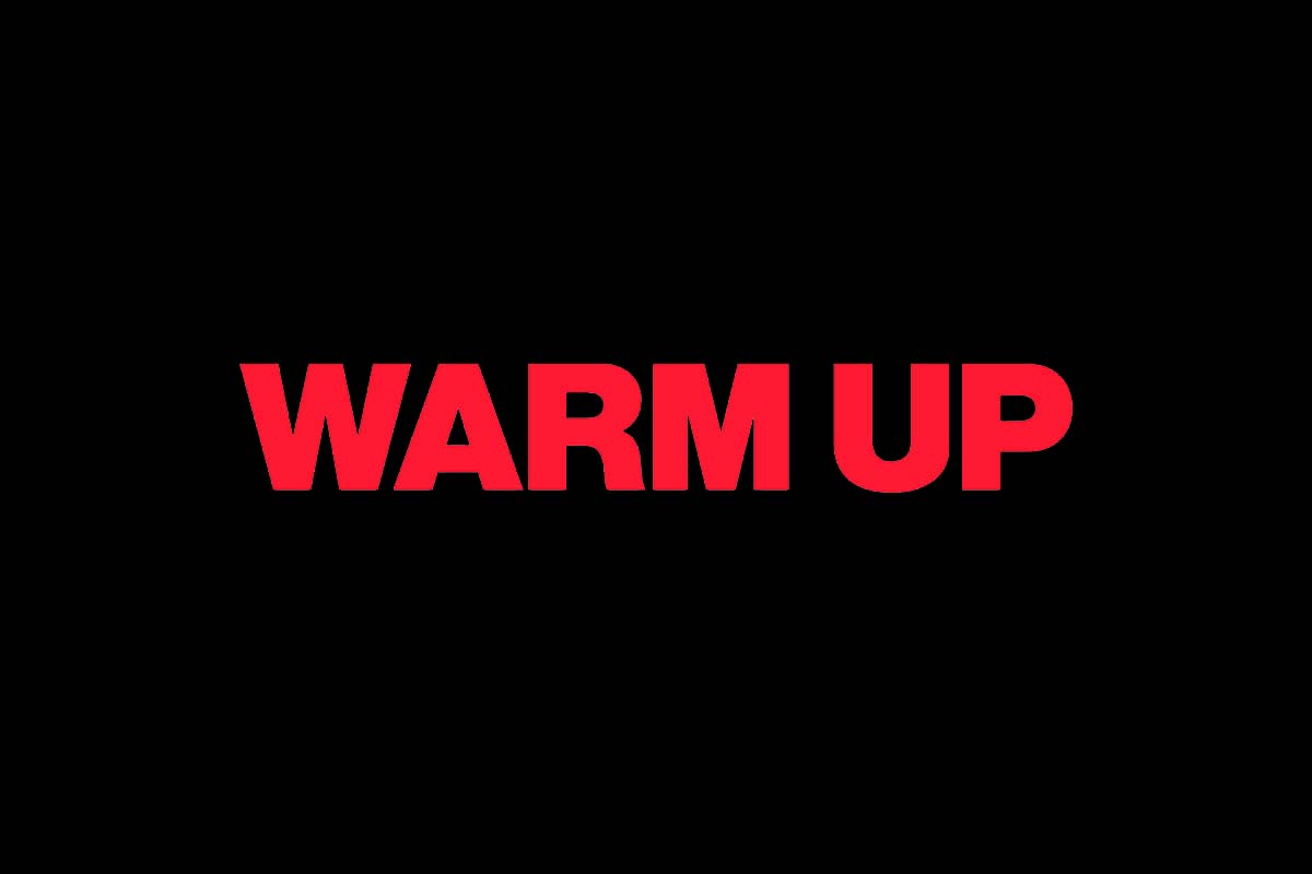 warm up gym logo